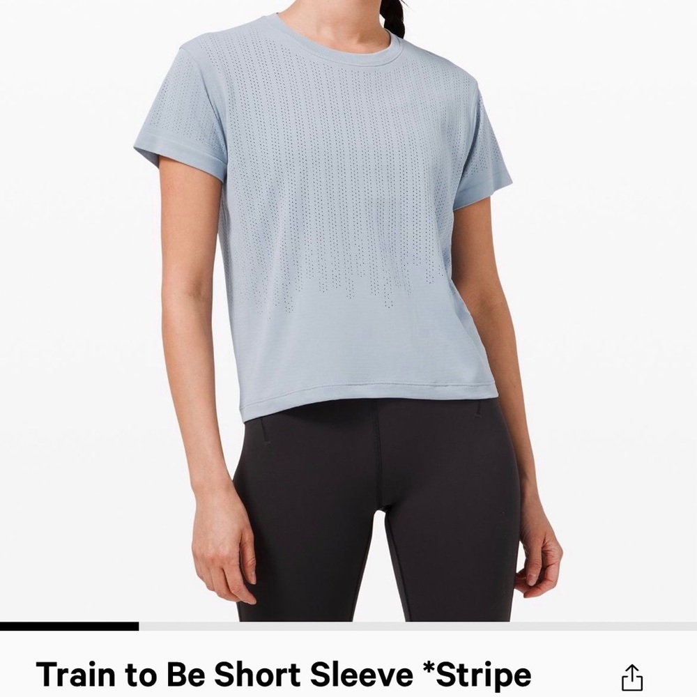 Train to Be Short Sleeve *Stripe in rain chambray